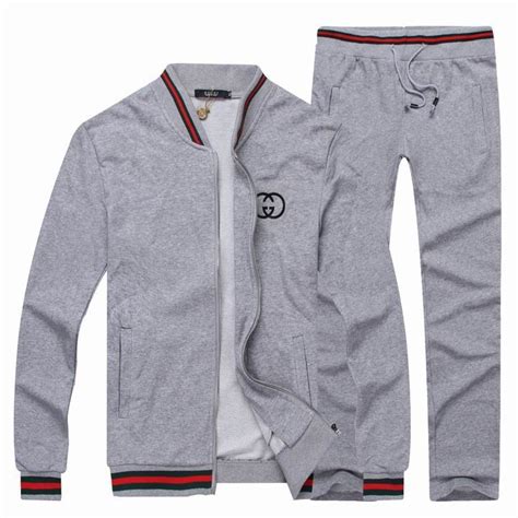 grey gucci tracksuit|gucci jogging suit.